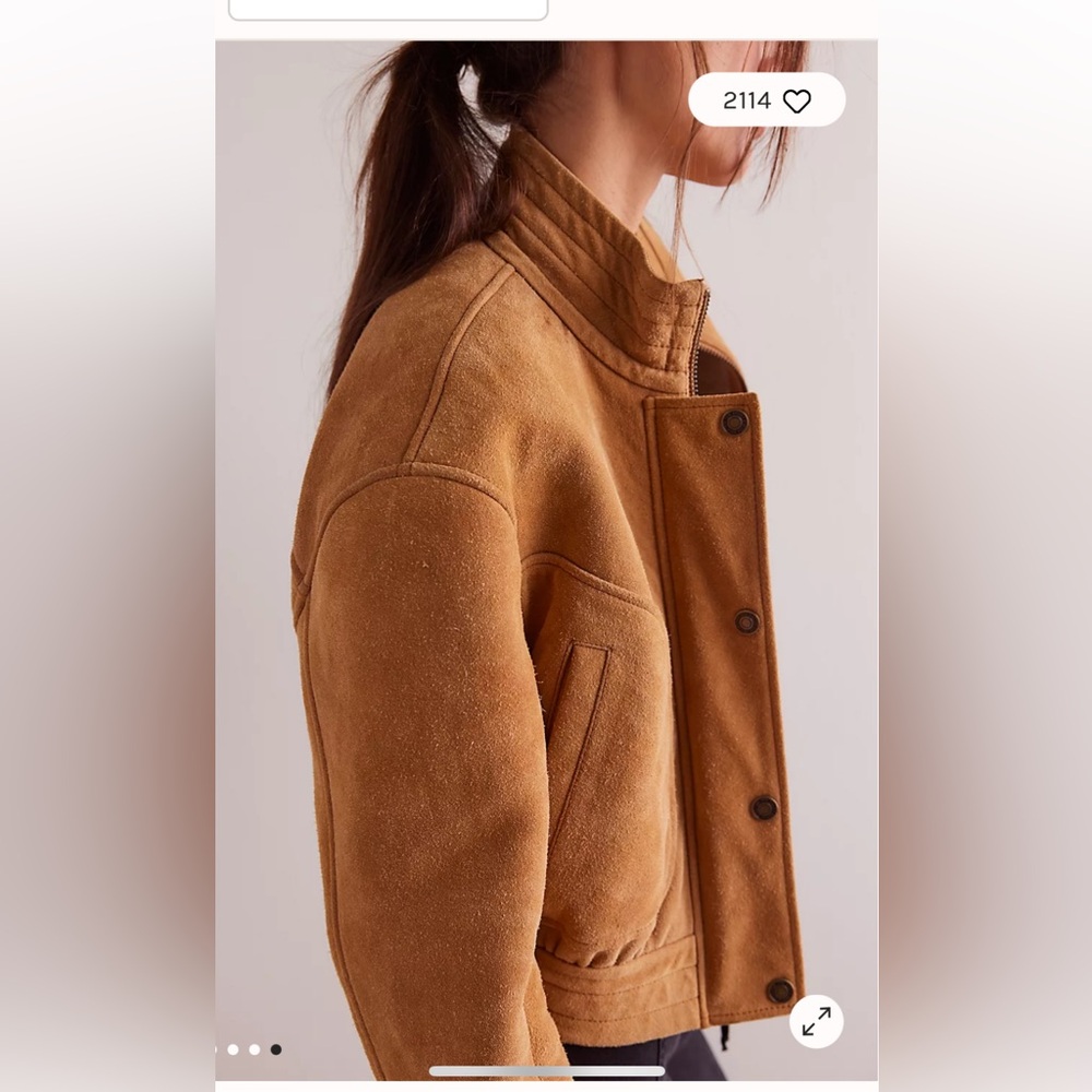 We The Free Tan Bomber Jacket - Picture 8 of 13